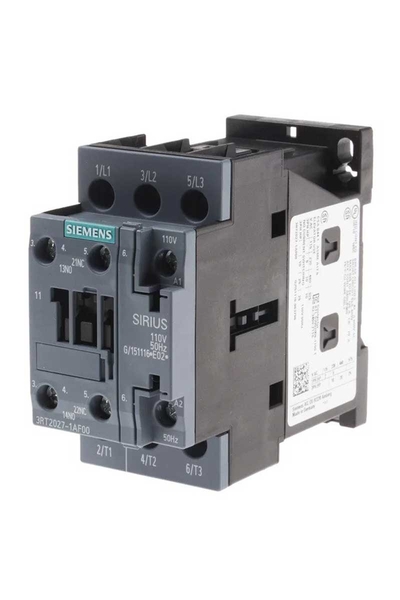 Siemens - Siemens 3RT2027-1AF00 110V AC 15kW 32A 1NO+1NC Sirius Kontaktör