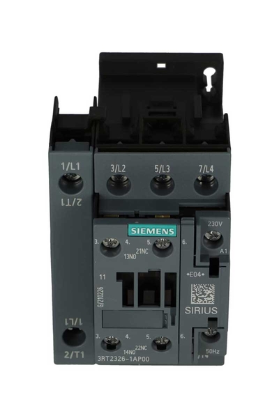Siemens 3RT2326-1AP00 230V AC 26kW 40A 1NO+1NC Sirius Kontaktör