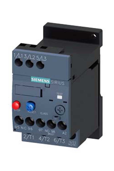 Siemens 3RU2116-0HB1 0,55-0,8A S00 Raya Montajlı Sirius Termik Röle