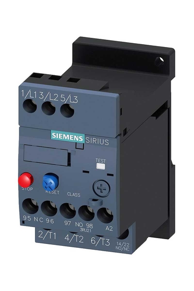 Siemens 3RU2116-1BB1 1,4-2A S00 Raya Montajlı Sirius Termik Röle