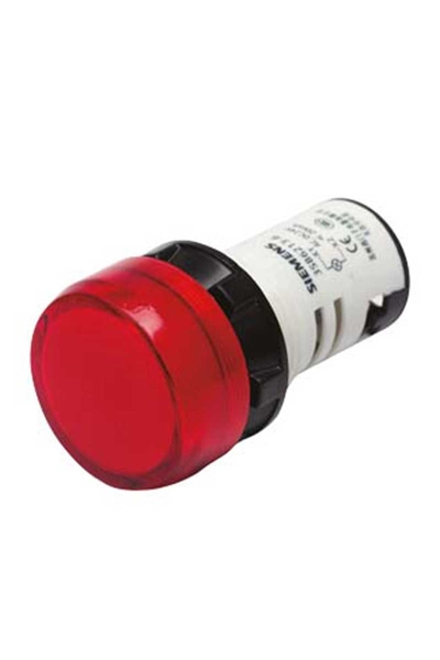 Siemens - Siemens 3SB6213-6AA20-1AA0 24 AC/DC Kırmızı Monoblok Sinyal Lambası