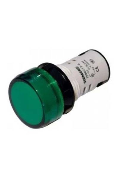 Siemens - Siemens 3SB6213-6AA40-1AA0 24 AC/DC Yeşil Monoblok Sinyal Lambası