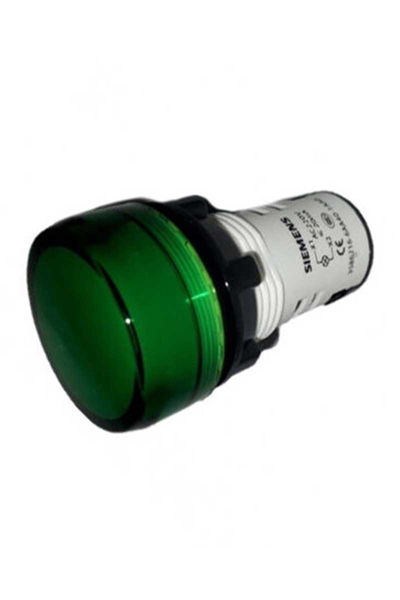 Siemens - Siemens 3SB6216-6AA40-1AA0 230AC Yeşil Monoblok Sinyal Lambası