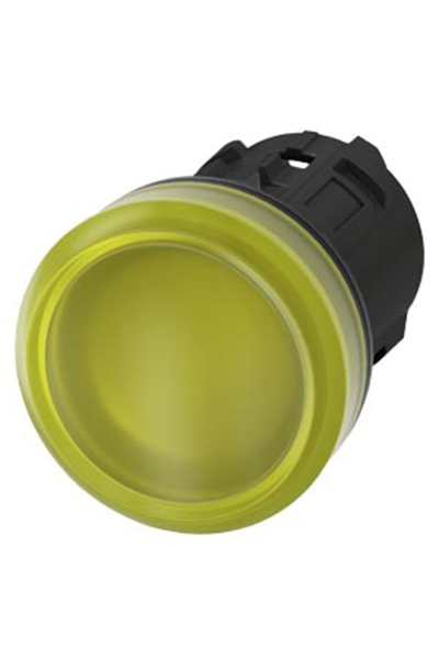 Siemens - Siemens 3SU1001-6AA30-0AA0 22mm Sarı Plastik Sinyal Lambası Kafası