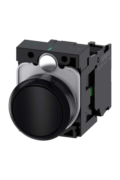 Siemens 3SU1100-0AB10-1BA0 1NO Komple Yay Dönüşlü Plastik Sıyah Buton Siemens 3SU1100-0AB10-1BA0 1NO Komple Yay Dönüşlü Plastik Sıyah Buton