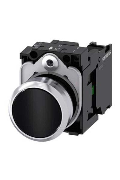 Siemens 3SU1150-0AB10-1BA0 1NO Komple Yay Dönüşlü Metal Sıyah Buton Siemens 3SU1150-0AB10-1BA0 1NO Komple Yay Dönüşlü Metal Sıyah Buton