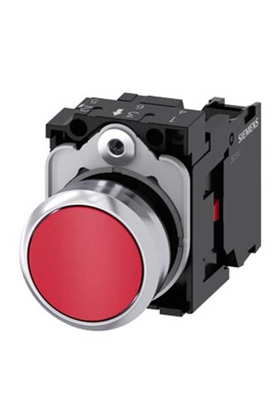 Siemens 3SU1150-0AB20-1CA0 1NC Komple Yay Dönüşlü Metal Kırmızı Buton Siemens 3SU1150-0AB20-1CA0 1NC Komple Yay Dönüşlü Metal Kırmızı Buton