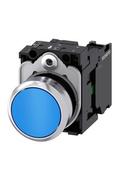 Siemens 3SU1150-0AB50-1BA0 1NO Komple Yay Dönüşlü Metal Mavi Buton Siemens 3SU1150-0AB50-1BA0 1NO Komple Yay Dönüşlü Metal Mavi Buton