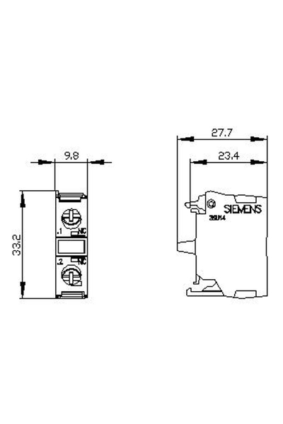 Siemens 3SU1400-1AA10-1CA0 1 NC Kontak Bloğu - Thumbnail