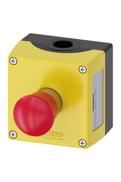 Siemens 3SU1851-0NA00-2AA2 Çevir-Kur Korumasız Kutulu Acil Stop Buton Setı Siemens 3SU1851-0NA00-2AA2 Çevir-Kur Korumasız Kutulu Acil Stop Buton Setı