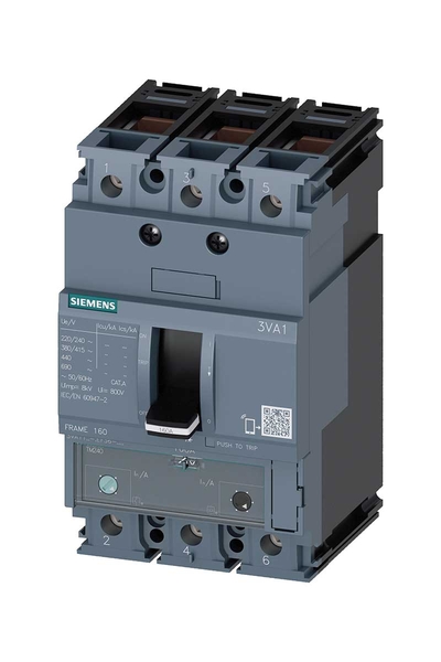 Siemens - Siemens 3VA1163-4EF36-0AA0 36kA 63A 3 Kutuplu Kompakt Güç Şalteri