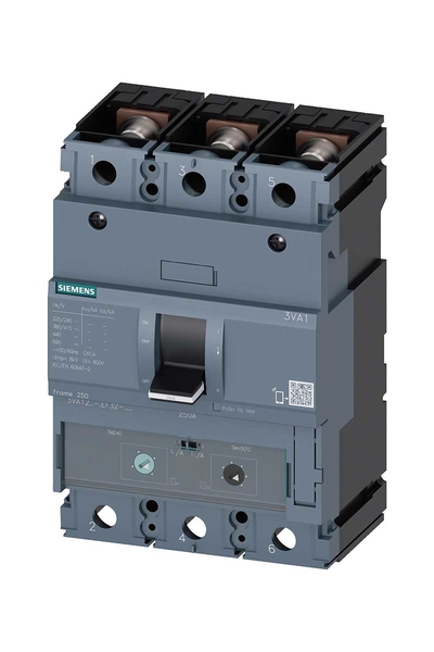 Siemens - Siemens 3VA1220-5EF32-0AA0 55kA 140-200A Kompakt Termik Manyetik Güç Şalteri Siemens - Siemens 3VA1220-5EF32-0AA0 55kA 140-200A Kompakt Termik Manyetik Güç Şalteri