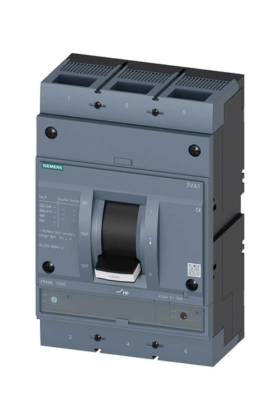 Siemens - Siemens 3VA1580-5EF32-0AA0 55kA 800A 3 Kutuplu Kompakt Güç Şalteri