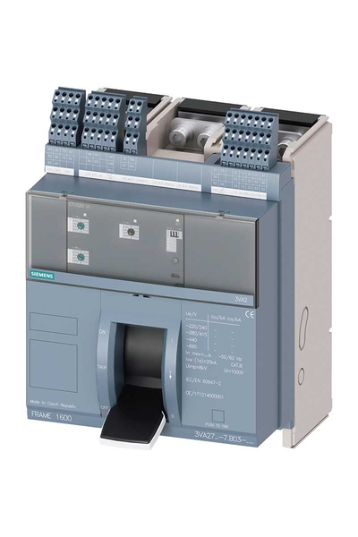 Siemens - Siemens 3VA2712-5AB03-0AA0 55kA 1250A Kompakt Elektronik Actırıcılı Güç Şalteri