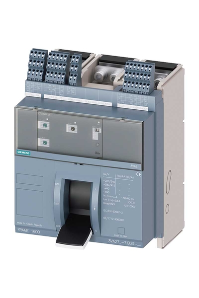 Siemens - Siemens 3VA2716-5AB03-0AA0 55kA 1600A Kompakt Elektronik Actırıcılı Güç Şalteri