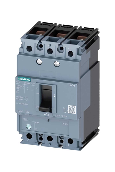 Siemens - Siemens 3VM1116-3EE32-0AA0 25kA 112-160A Kompakt Güç Şalteri Siemens - Siemens 3VM1116-3EE32-0AA0 25kA 112-160A Kompakt Güç Şalteri