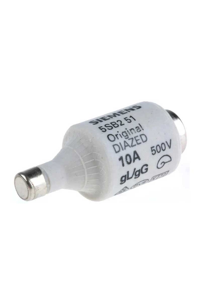 Siemens - Siemens 5SB251 10A Dıı 500v Porselen Dıazed Gecikmeli Sıgota Buşonu