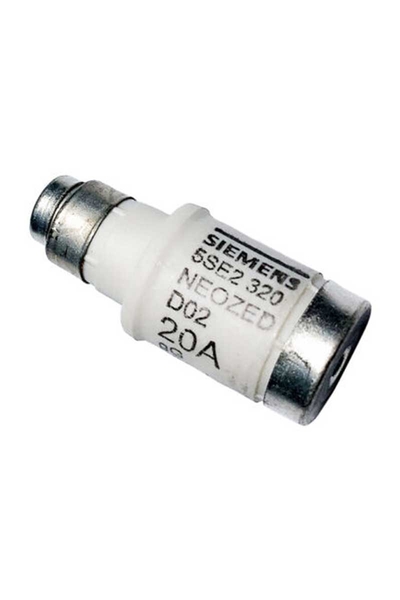 Siemens 5SE2320 Neozed Sigorta Buşonu D 02 20 Amper