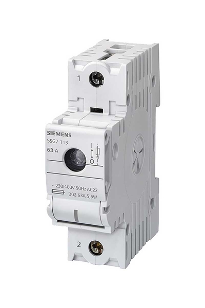 Siemens 5sg7113 230/400V AC 63A D02 1 Kutup 1,5TE Mınızed Yuk Ayırıcı Sigorta