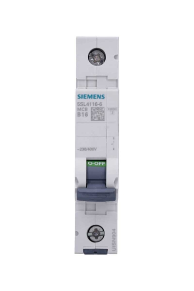 Siemens - Siemens 5SL4116-61X16A 10KA 16A Tek Fazlı B Tipi Otomatik Sigorta