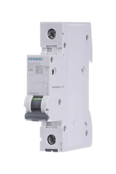 Siemens 5SL4125-71X25A 10KA 25A Tek Fazlı C Tipi Otomatik Sigorta