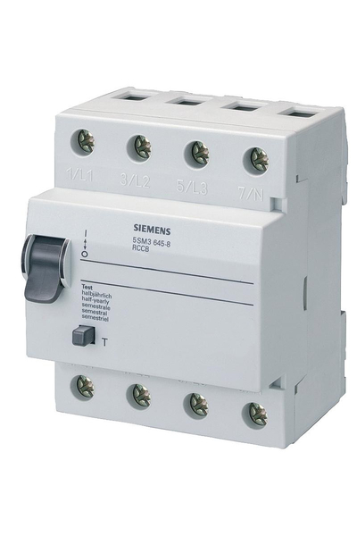 Siemens 5SM3645-0 3x125A 300mA 3F N 70mm Kaçak Akım Rölesi Siemens 5SM3645-0 3x125A 300mA 3F N 70mm Kaçak Akım Rölesi