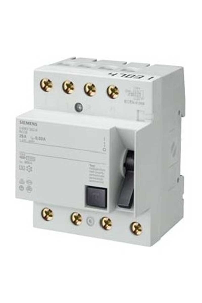 Siemens - SIEMENS 5SM3648-64X100A 300MA TYPE A, 3 FAZ+NOTR UN AC: 400 V KACAK AKIM KORUMA