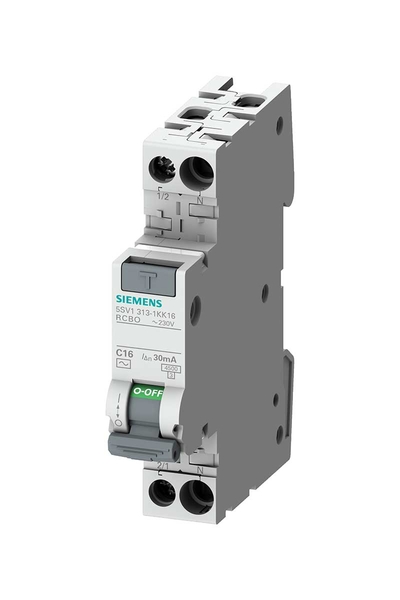 Siemens 5SV1313-7kk16 4.5kA 30mA A Tipi Kaçak Akım Korumalı Otomatik Sigorta