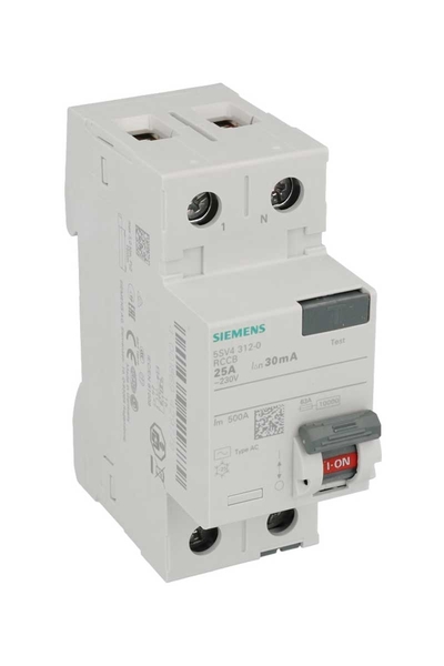 Siemens 5SV4312-0 1x25A 30 mA 1F N 70mm Kaçak Akım Rölesi - Thumbnail