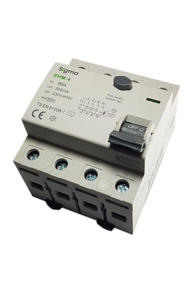 Sigma - Sigma SHM4063300 300MA 63A Kaçak Akım Koruma Rölesi Sigma - Sigma SHM4063300 300MA 63A Kaçak Akım Koruma Rölesi