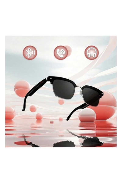 Mlb E13-06 Siyah Kablosuz Bluetooth Uyumlu Akıllı Gözlük - Thumbnail