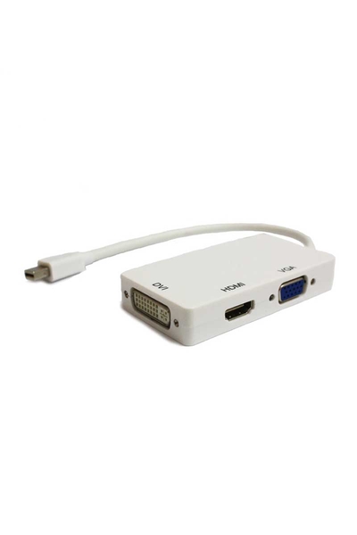 Teknogreen - Teknogreen TKD-301M Mini Displayport to HDMI VGA Dvi Dönüştürücü Teknogreen - Teknogreen TKD-301M Mini Displayport to HDMI VGA Dvi Dönüştürücü
