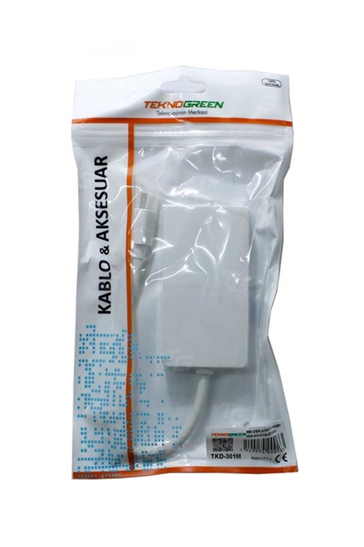 Teknogreen - Teknogreen TKD-301M Mini Displayport to HDMI VGA Dvi Dönüştürücü Teknogreen TKD-301M Mini Displayport to HDMI VGA Dvi Dönüştürücü - Thumbnail
