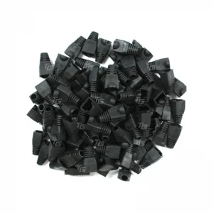 Teknogreen - Teknogreen TKJ-45PS 100lü RJ45 Siyah Koruma Kılıfı