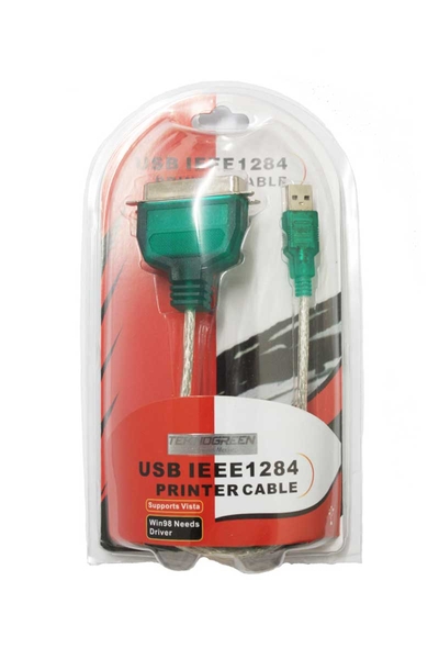 Teknogreen - Teknogreen TKU-036P 1.5 metre USB LPT Paralel Kablo Çevirici Teknogreen TKU-036P 1.5 metre USB LPT Paralel Kablo Çevirici - Thumbnail