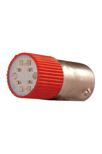 Tork BA9SC-110-K 110V AC/DC Kırmızı Buton Led Ampul Tork BA9SC-110-K 110V AC/DC Kırmızı Buton Led Ampul