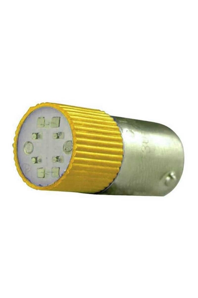 Tork - Tork BA9SC-110-S 110V AC/DC Sarı Buton Led Ampul Tork - Tork BA9SC-110-S 110V AC/DC Sarı Buton Led Ampul