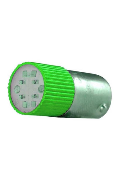 Tork BA9SC-110-Y 110V AC/DC Yeşil Buton Led Ampul Tork BA9SC-110-Y 110V AC/DC Yeşil Buton Led Ampul