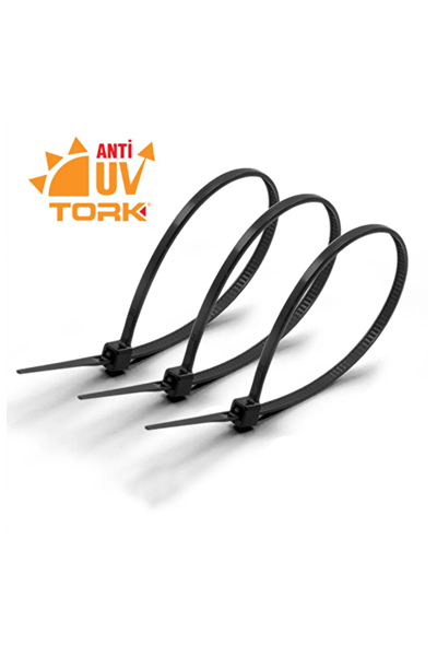 Tork - Tork TKBUV-200S 4.8x203mm 100 Adet Ultraviyole Kablo Bağı Tork TKBUV-200S 4.8x203mm 100 Adet Ultraviyole Kablo Bağı - Thumbnail
