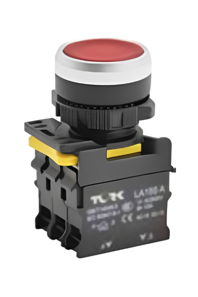 Tork - Tork TRK-A5-01D-24 24VAC NC1 Kırmızı Stop Led Işıklı Yaylı Buton Tork - Tork TRK-A5-01D-24 24VAC NC1 Kırmızı Stop Led Işıklı Yaylı Buton