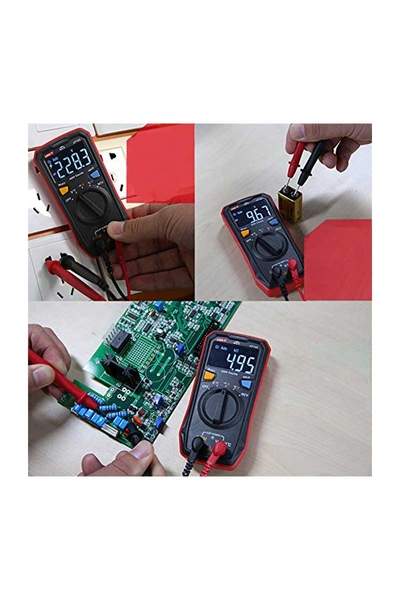 Unit UT123 Cepte Taşınabilir Dijital Led Ekranlı Multimetre Ölçü Aleti - Thumbnail