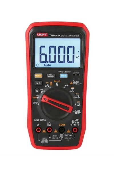 Unit - Unit UT18B MAX True RMS Dijital Multimetre Unit - Unit UT18B MAX True RMS Dijital Multimetre
