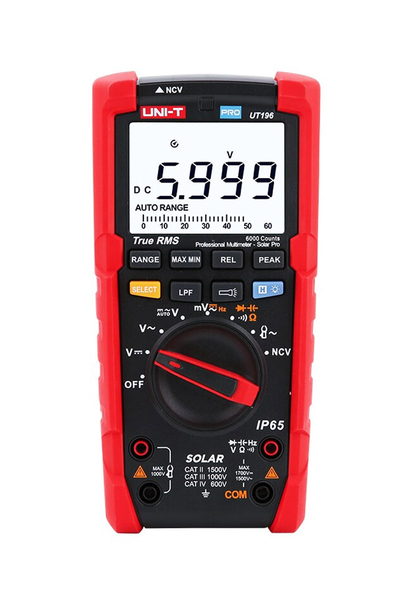 Unit - Unit UT196 1700V DC True RMS Profesyonel Solar Dijital Multimetre