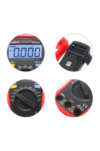 Unit UT33A+ 600V Dijital Multimetre Ölçü Aleti - Thumbnail