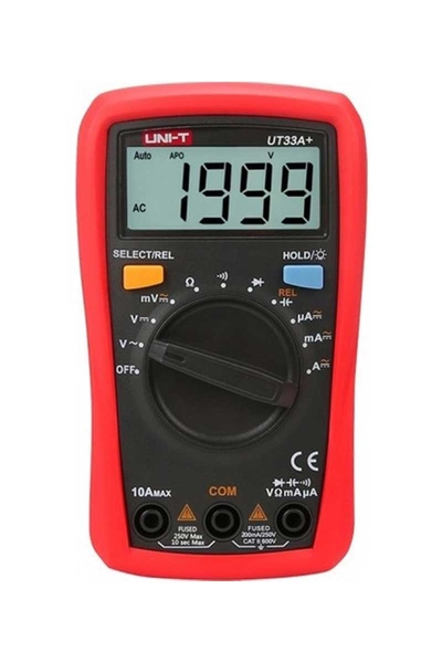Unit UT33A+ 600V Dijital Multimetre Ölçü Aleti - Thumbnail