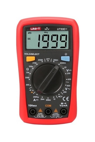 Unit UT33D+ 600V 10A Dijital Multimetre Ölçü Aleti - Thumbnail