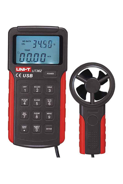 Unit - Unit UT362 Dijital Rüzgar Hızı Ölçer Anemometre