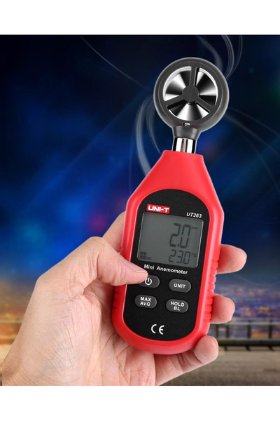 Unit UT363 Mini Dijital Rüzgar Hızı Ölçer Anemometre - Thumbnail