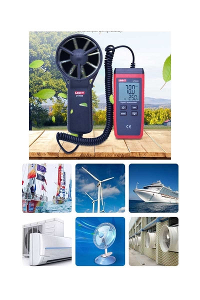 Unit UT363S Mini Dijital Rüzgar Hızı Ölçer Anemometre - Thumbnail