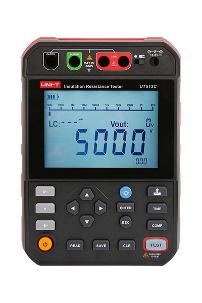 Unit - Unit UT513C 5kV Yalıtım İzolasyon Direnci Test Cihazı